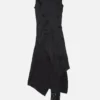 Satin Dress with scarf
