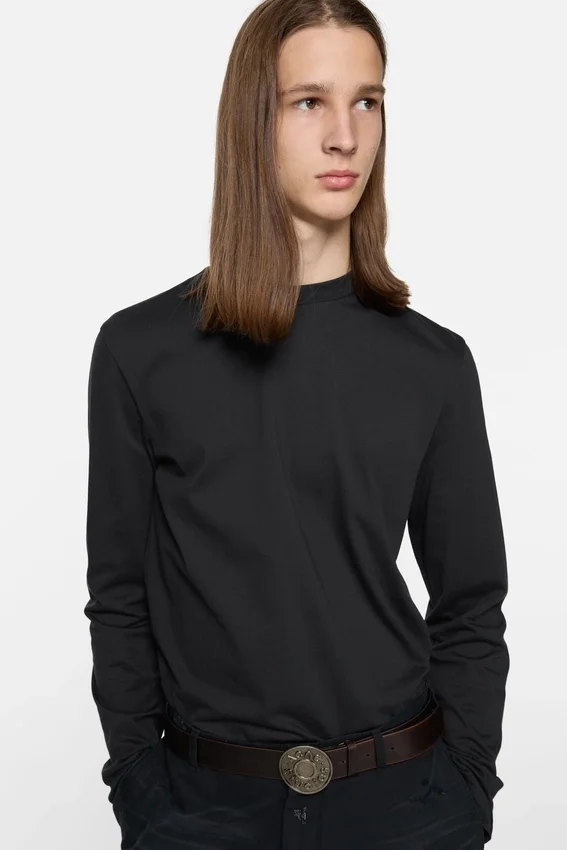 Satin label t-shirt - regular