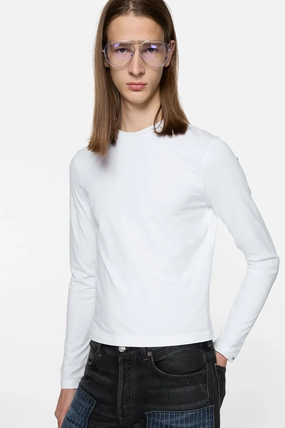 Satin label t-shirt - regular