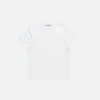 Satin label v-neck t-shirt