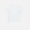 Satin label v-neck t-shirt