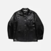 Satin logo overshirt