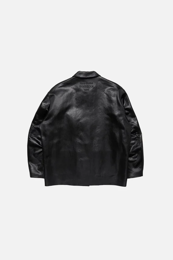 Satin logo overshirt