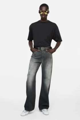 Satin logo t-shirt - relaxed