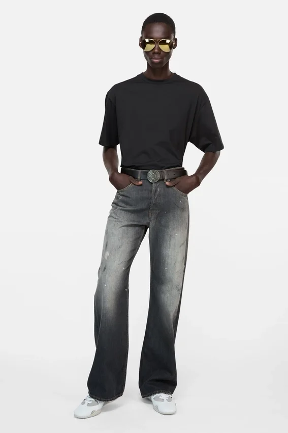 Satin logo t-shirt - relaxed