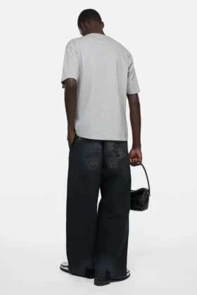 Satin logo t-shirt - relaxed