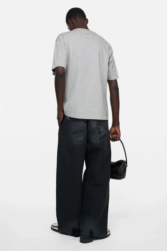 Satin logo t-shirt - relaxed