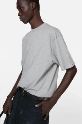 Satin logo t-shirt – relaxed