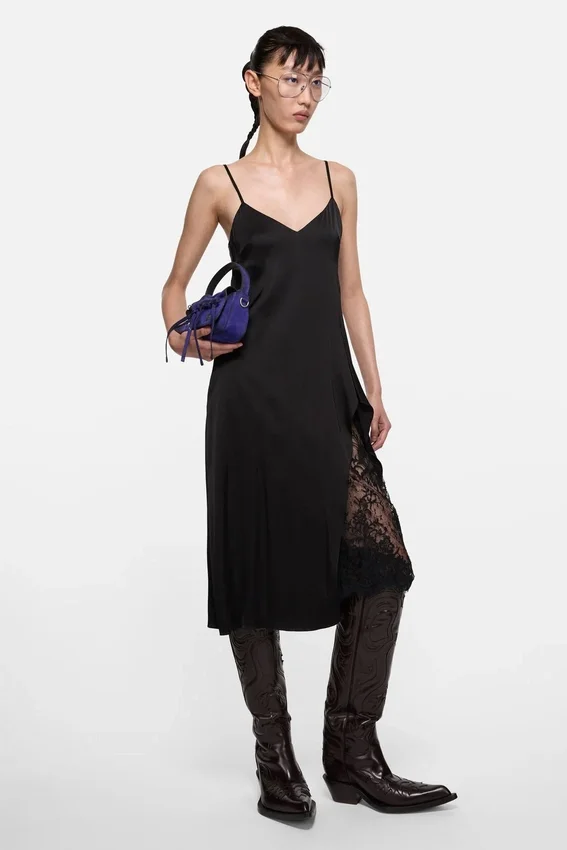 Satin slip dress