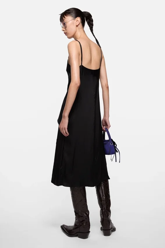 Satin slip dress