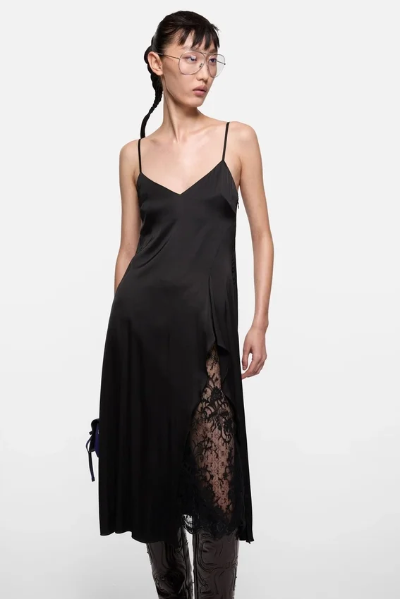 Satin slip dress