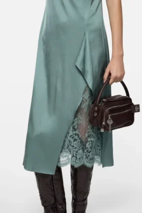Satin slip dress