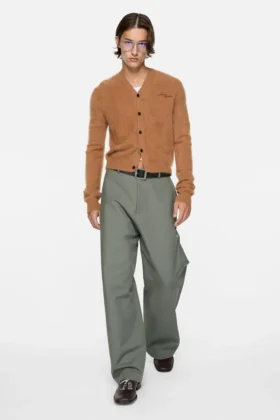Satin trousers