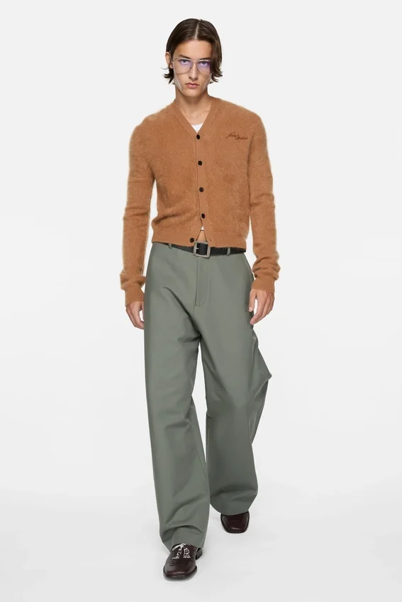 Satin trousers