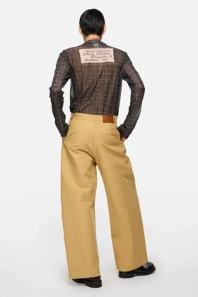 Satin trousers