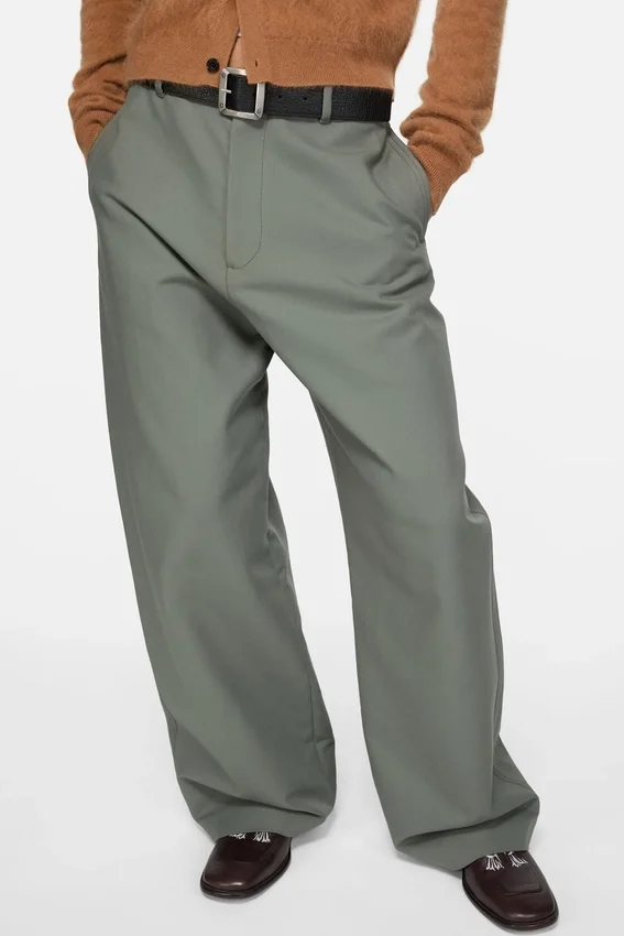 Satin trousers