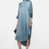 Satin tunic dress