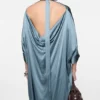 Satin tunic dress