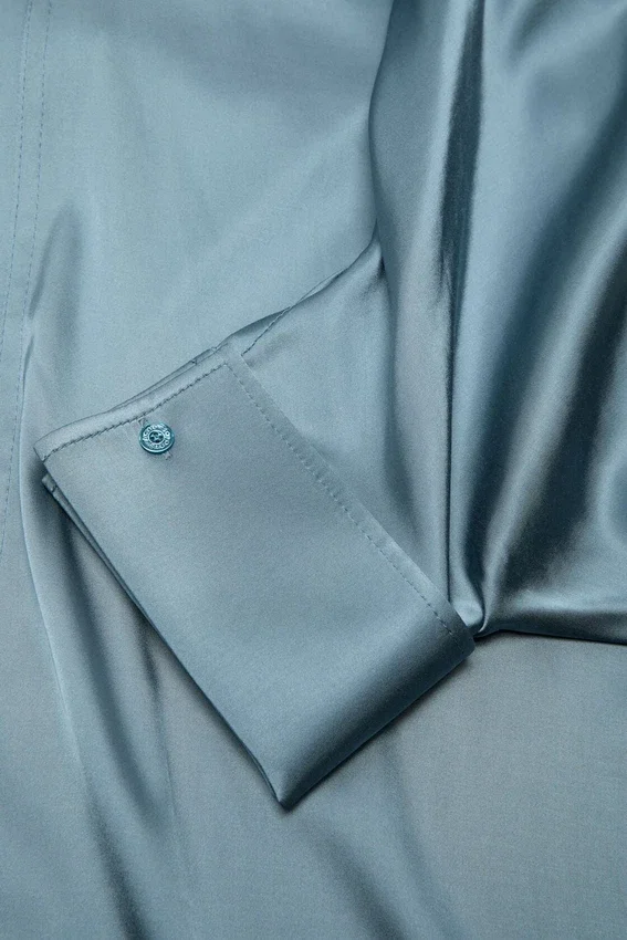 Satin tunic dress