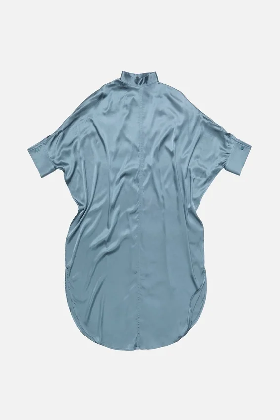 Satin tunic dress