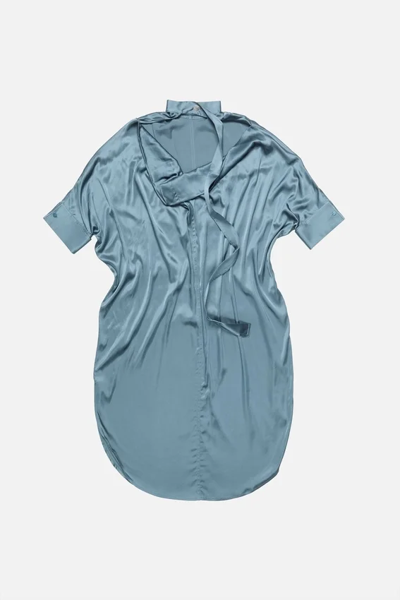 Satin tunic dress