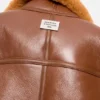 Shearling biker jacket