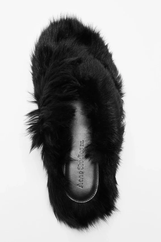 Shearling sandals