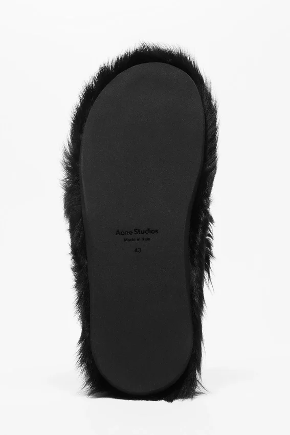 Shearling sandals