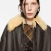 Shearling shirt jacket