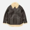 Shearling shirt jacket