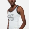 Sheer logo tank top