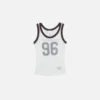Sheer logo tank top