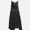 Shiny satin slip dress