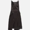 Shiny satin slip dress