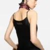 Shiny satin tank top