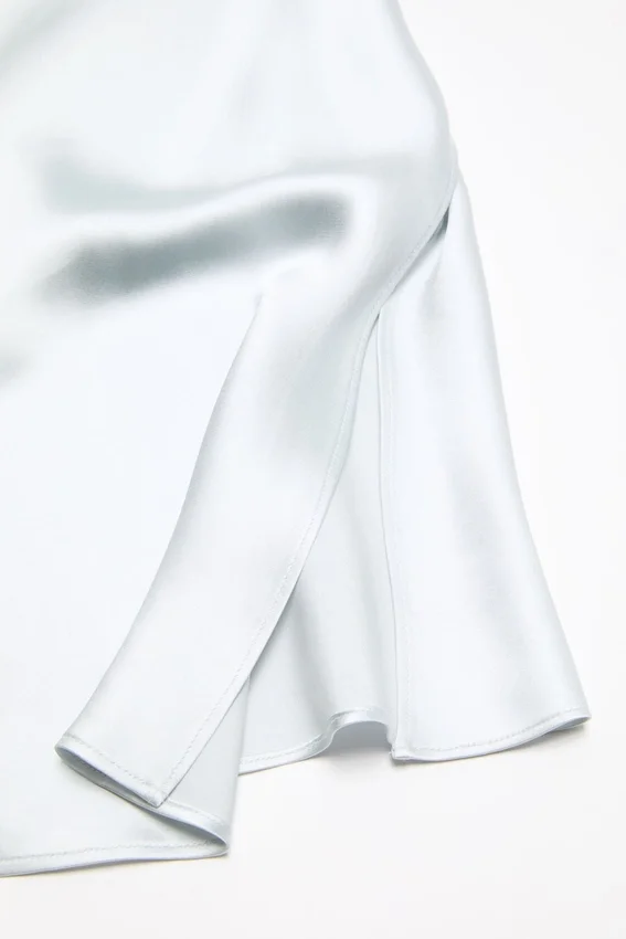 Shiny satin tank top