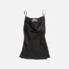 Shiny satin tank top