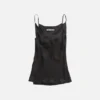 Shiny satin tank top