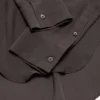 Silk blouse with cowl neck
