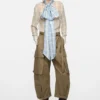 Silk blouse with scarf