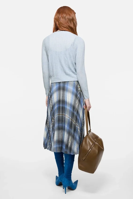 Silk cardigan with bow