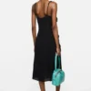 Silk dress with bow