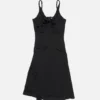 Silk dress with bow