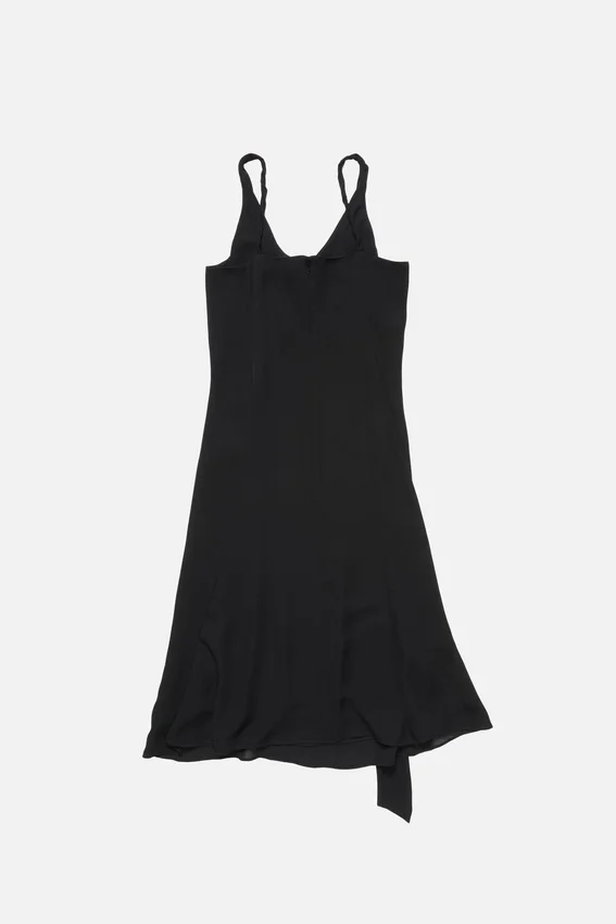 Silk dress with bow