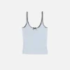 Silk knit tank top