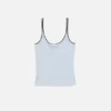 Silk knit tank top