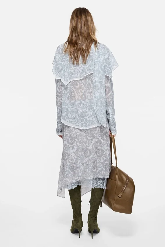 Silk paisley blouse