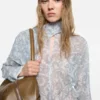 Silk paisley blouse