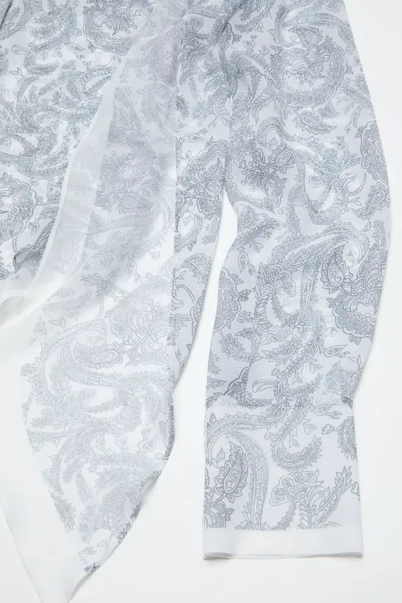 Silk paisley blouse