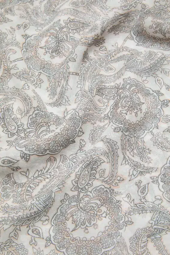Silk paisley skirt